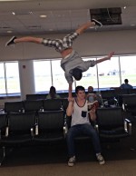 gimnastii la aeroport