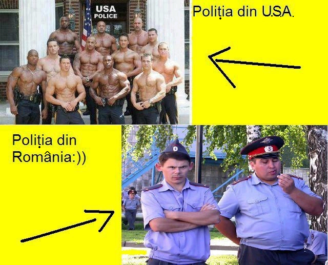 politia din SUA vs politia din Romania